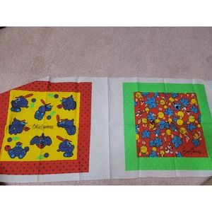 vintage fabric panel good berries blue berries